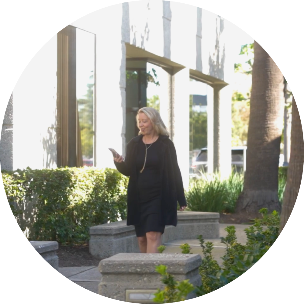 Sarah Piazza walking